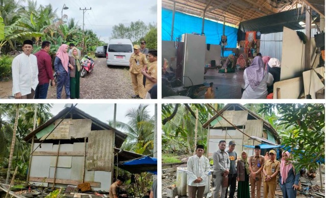 Komisi I DPRD Tanjung Jabung Timur, Tinjau Rumah Suryadi yang Tampak Sangat Memprihatinkan di Desa Kuala Lagan