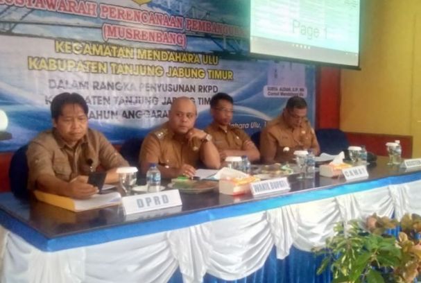 Wakil Bupati Tanjab Timur Hadiri Musrenbang Kecamatan Mendahara Ulu