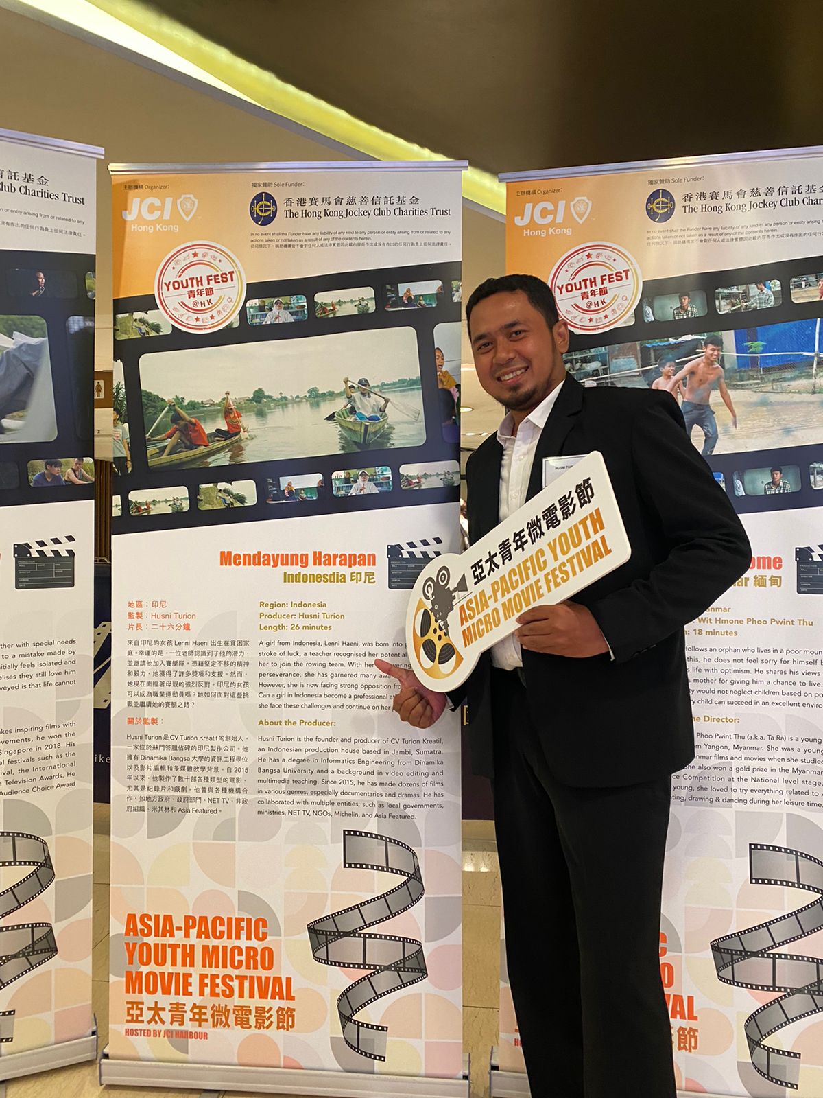 Husni Turion Wakili indonesia di Micro Film Festival Hongkong