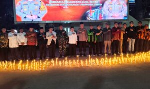 Ikuti Aksi Damai 1.000 Lilin Polda Jambi Bersama Ojol, Gubernur Al Haris: Duka Cita Sedalam-dalamnya Untuk Iffan Kurniawan