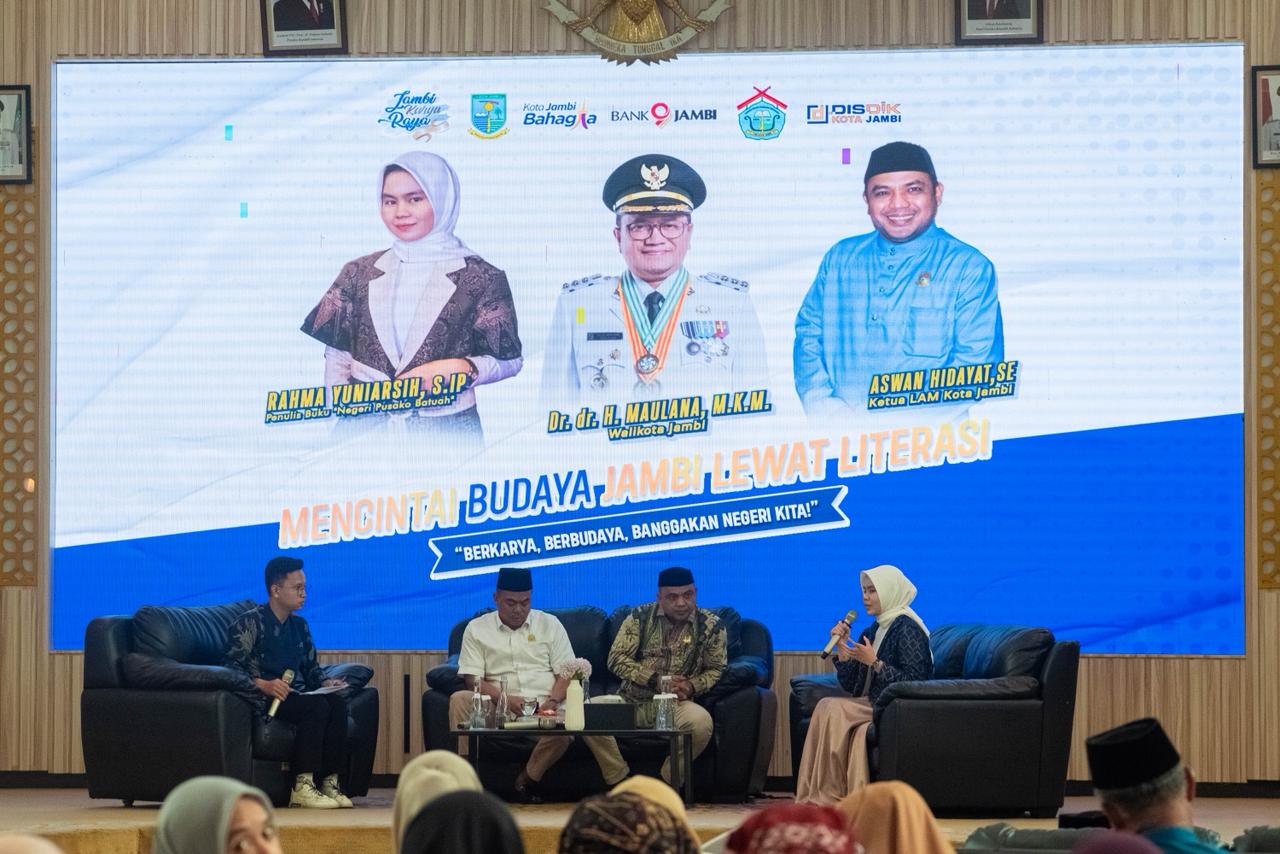 Jambi Karya Raya dan Lembaga Adat Melayu Jambi Gelar Kegiatan “Mencintai Budaya Jambi Lewat Literasi” Bersama Wali Kota Jambi