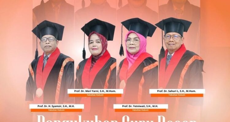 Pengukuhan Empat Guru Besar Fakultas Hukum: Spirit Baru Penguatan Intelektualitas dan Integritas Akademik